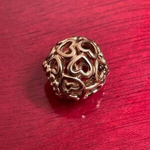 Solid 14k Gold Retired Open Your Heart Pandora Charm